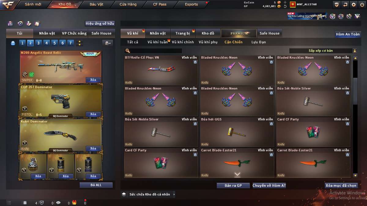 shop acc cf uy tin gia re